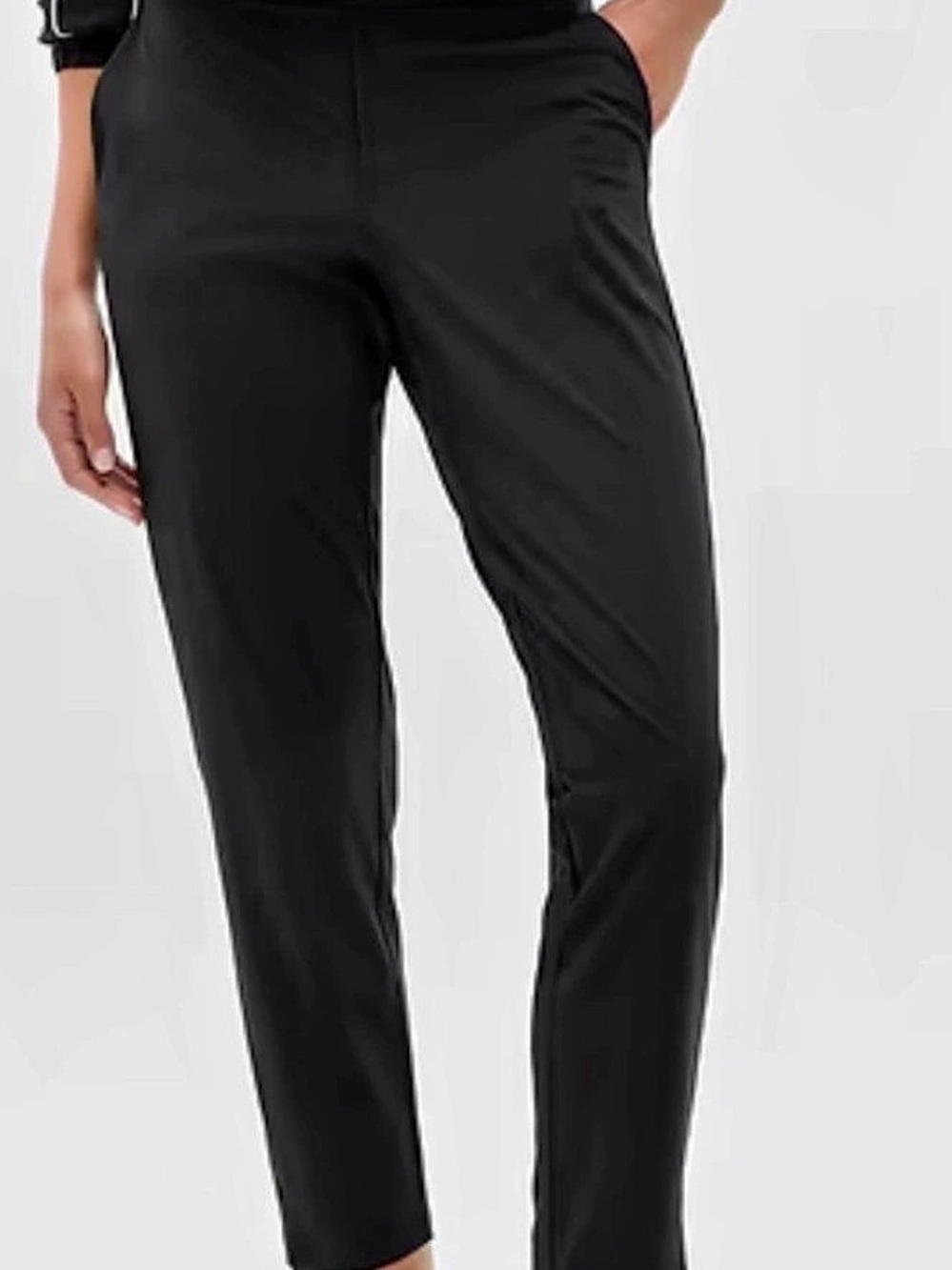 Athleta Brooklyn Mid-Rise Ankle Pants in Black Size 4 Like New!